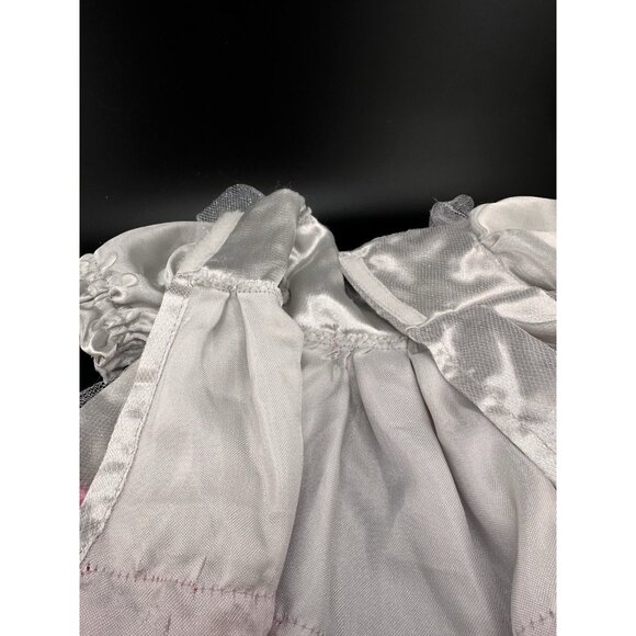 VTG Cabbage Patch Kids Silver Dress Pink Roses Bloomers 16” Doll Unbranded - Picture 8 of 11